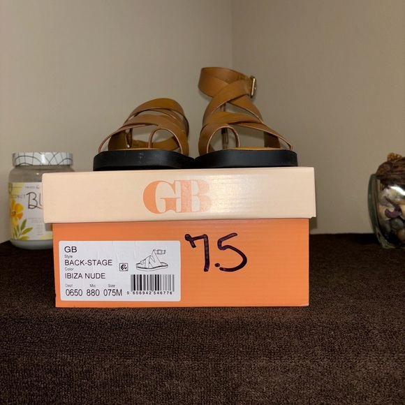 Brand new sandals; very cute, nice, & comfortable with black sole. - Picture 3 of 10